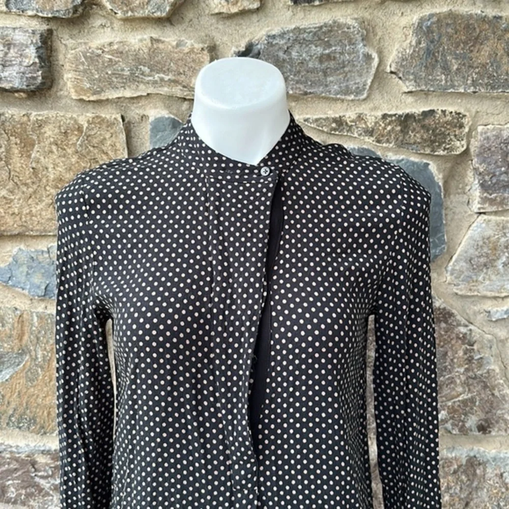 Madewell Long-Sleeve Polka Dot Tunic Dress size small